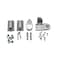 Global Door Controls Amarlite Style 3/4 in. Left Hand Offset Door Pivot Hinge Set for Adams Rite Type Storefront Door in Aluminum TH1112-LH-AL - alternate 2